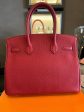 Hermes Birkin 30 Rouge Vif Togo Palladium Hardware Discount