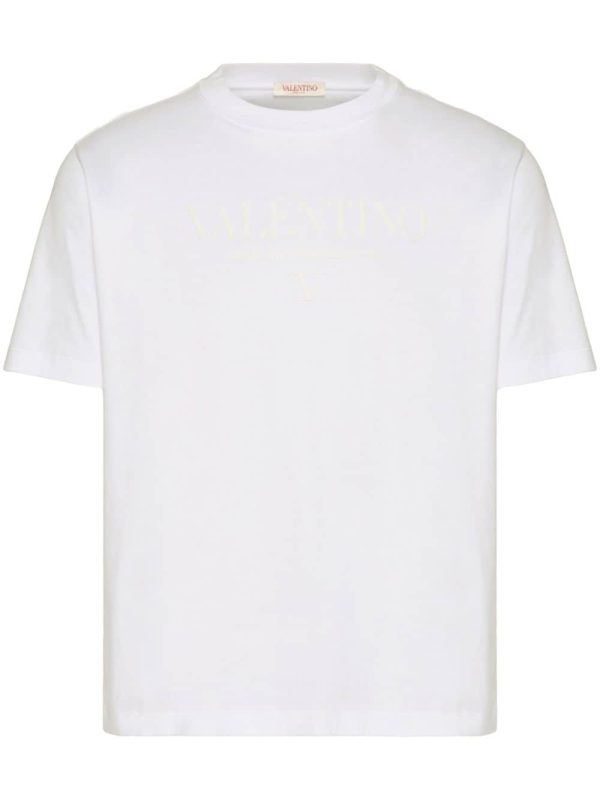 Valentino Men s T-Shirts And Polos White Cheap