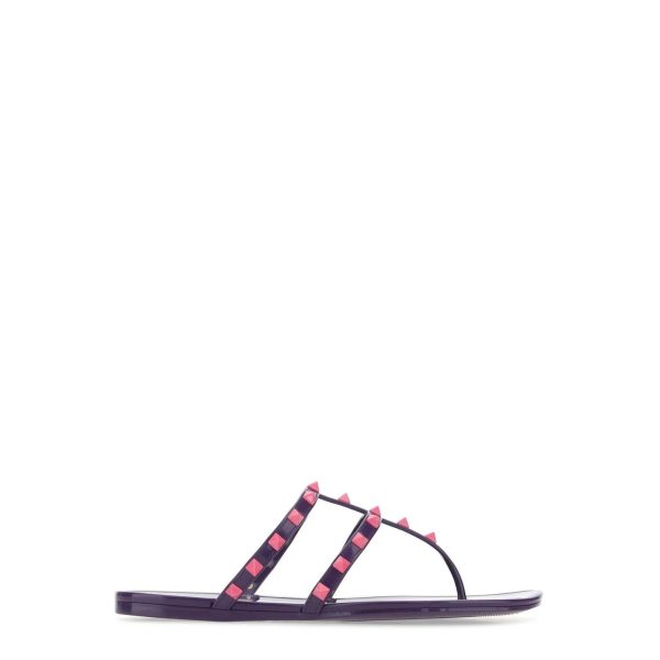 Valentino Garavani Rockstud Slip-On Sandals Online Sale