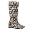 Valentino Garavani V Logo Type Toile Iconographe Boots Online Hot Sale