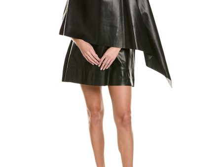 Valentino Leather Mini Dress on Sale