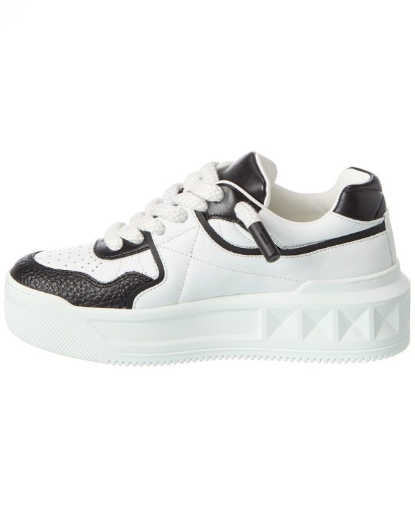 Valentino Roman Stud Leather Sneaker For Cheap