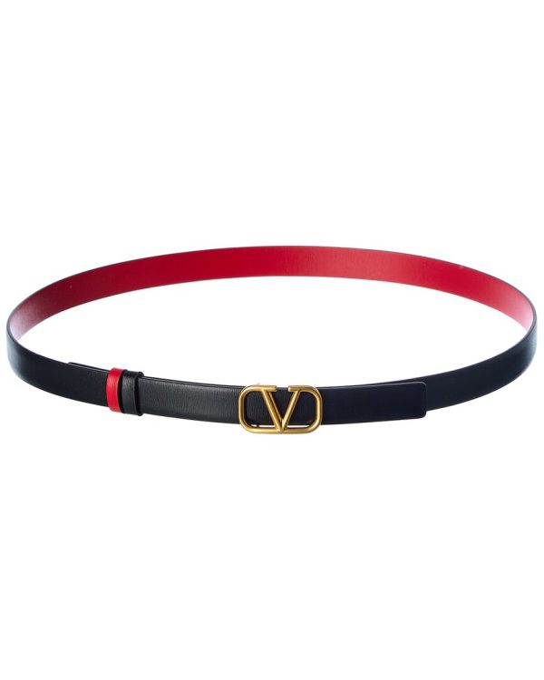 Valentino Vlogo 20Mm Reversible Leather Belt Online Hot Sale