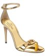 Valentino Vlogo Signature 100 Leather Sandal For Discount