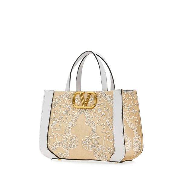 Valentino Garavani V Logo Signature Top Handle Tote Bag Sale