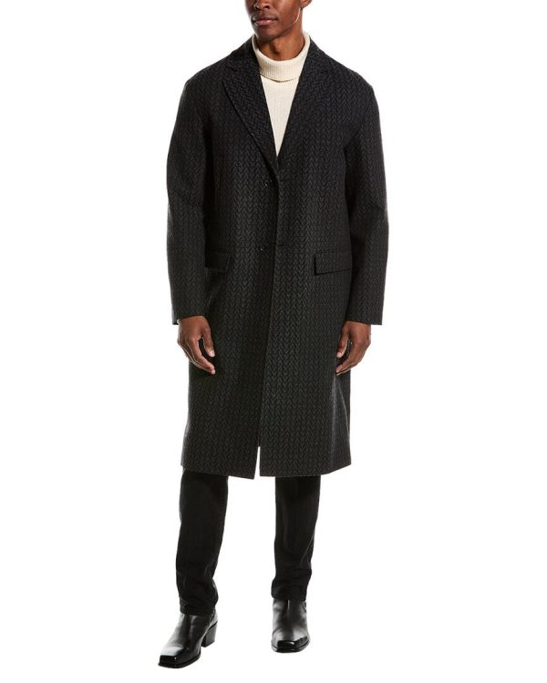 Valentino Mens  Wool Coat, 48, Grey Online now