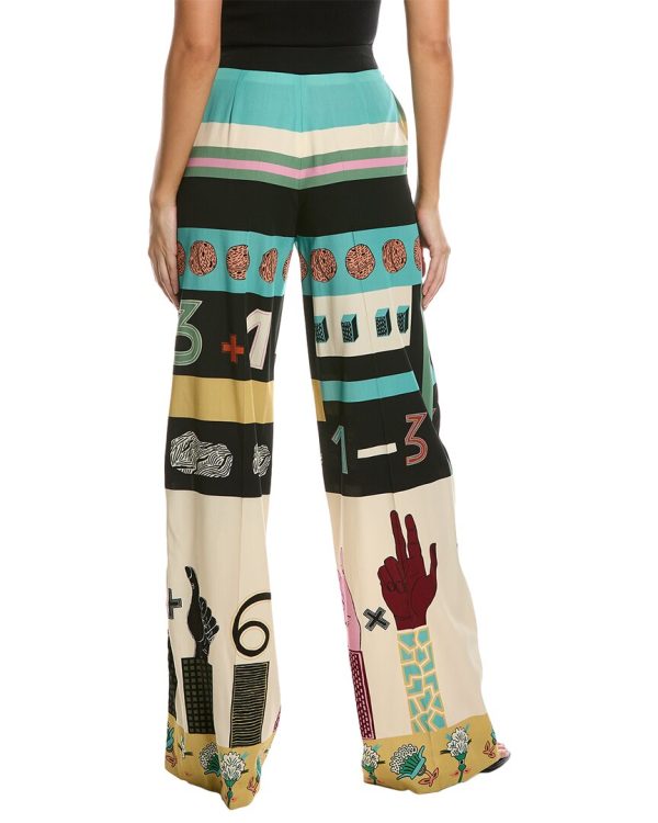 Valentino Printed Wool Pant Discount