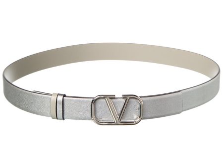 Valentino Vlogo Signature 30Mm Reversible Leather Belt Discount