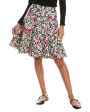 Valentino Printed Wool Skirt Discount