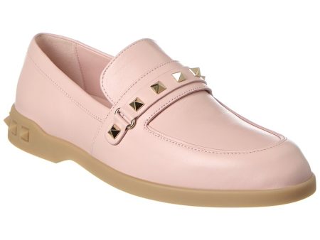 Valentino Leisure Flows Split Leather Loafer Online Sale