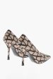 Valentino Monogram Silk Satin Pumps 11cm 37 Shoes EU For Cheap