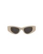 Balenciaga Womens Cat Eye Beige Beige Grey Fashion Designer Eyewear Cheap