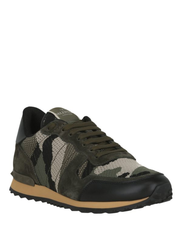 Valentino Mens Camouflage Rockrunner Sneakers Online