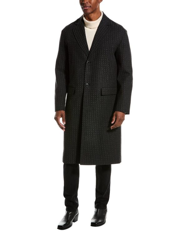 Valentino Mens  Wool Coat, 48, Grey Online now