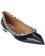 Valentino Rockstud Patent Flat on Sale