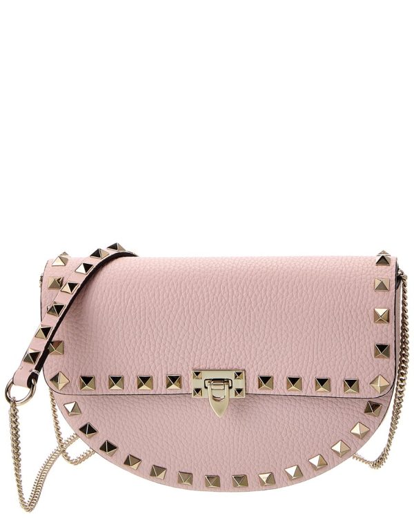 Valentino Rockstud Mini Grainy Leather Shoulder Bag Supply