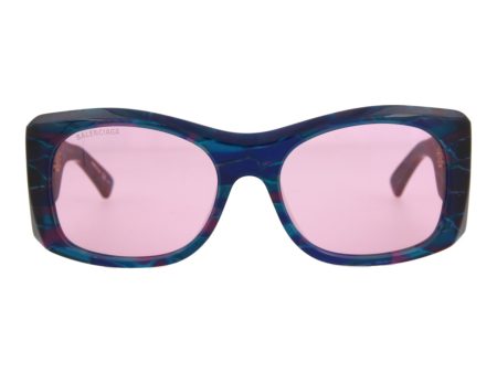 Balenciaga Unisex Shield Wrap Multicolor Pink Fashion Designer Eyewear Sale