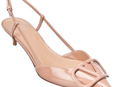 Valentino Vlogo 40 Patent Slingback Pump For Discount