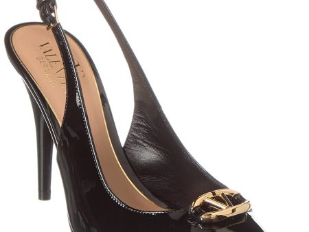 Valentino Vlogo 90 Patent Slingback Pump Online