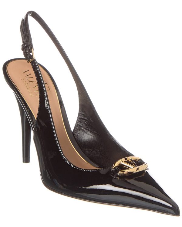 Valentino Vlogo 90 Patent Slingback Pump Online