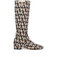 Valentino Garavani V Logo Type Toile Iconographe Boots Online Hot Sale