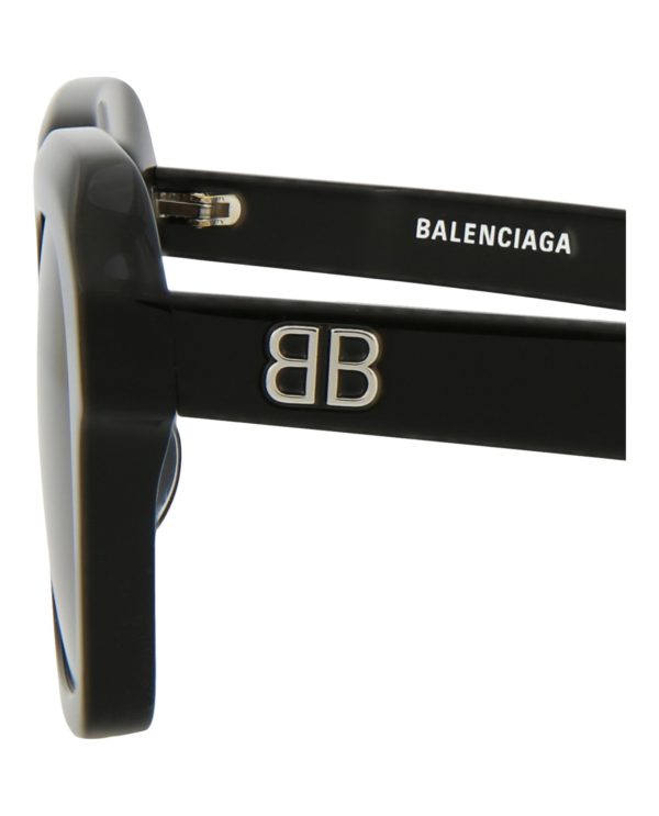 Balenciaga Unisex Square Rectangle Black Black Grey Fashion Designer Eyewear Cheap