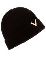 Valentino V-Plaque Wool Beanie Supply