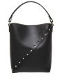 Valentino Rockstud Wispy Leather & Suede Bucket Bag For Cheap