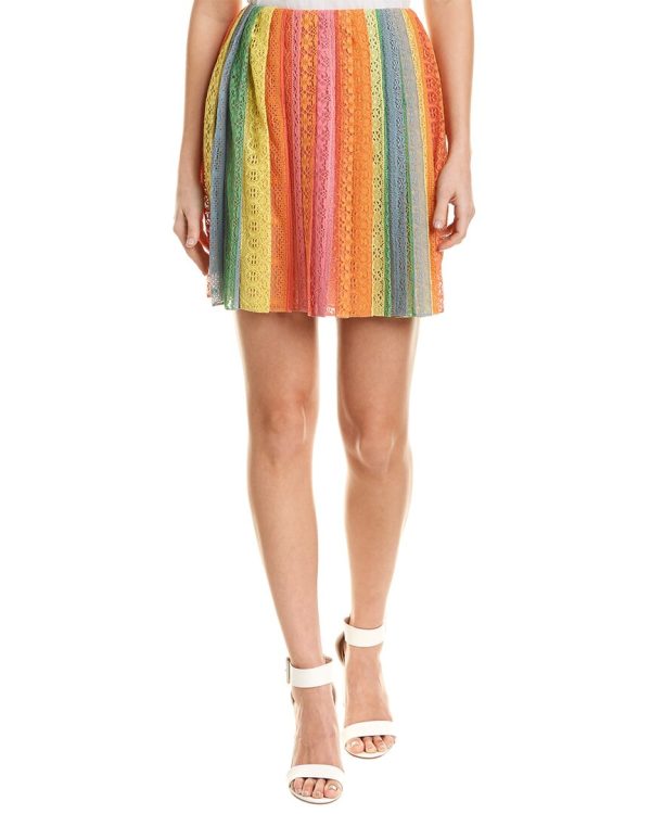 Valentino Lace Silk-Blend Mini Skirt Online Sale