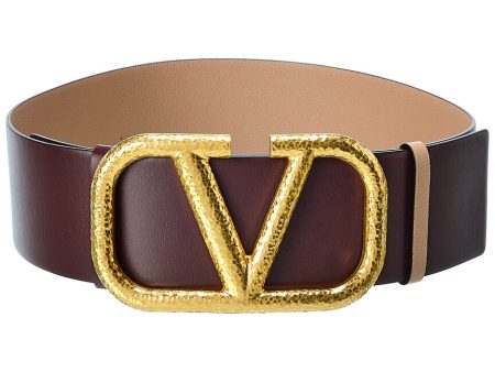 Valentino Vlogo Reversible Leather Belt Online Hot Sale