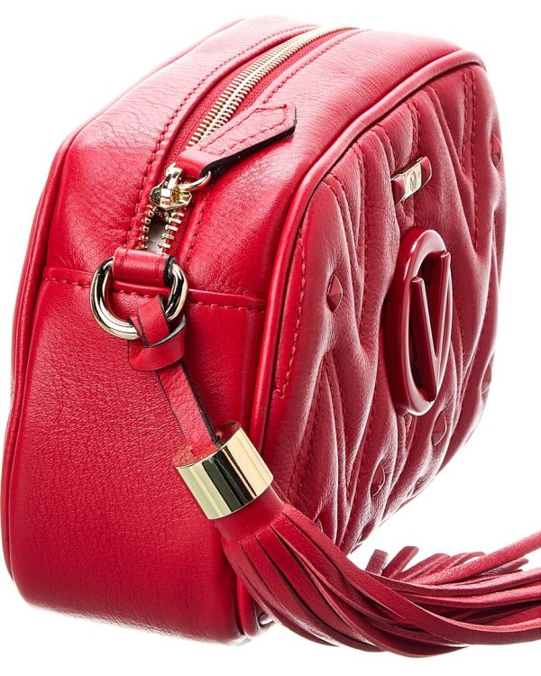 Valentino By Mario Valentino Bella Diamond Leather Crossbody Sale