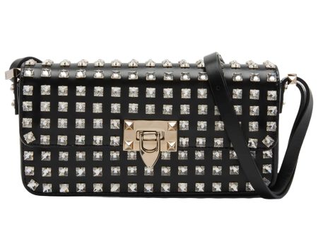 Valentino Garavani Studded Leather Shoulder Bag For Cheap