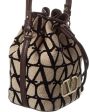 Valentino Vlogo Mini Toile Iconographe Canvas & Leather Bucket Bag For Cheap