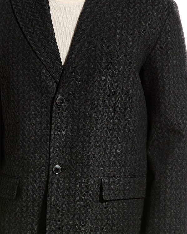 Valentino Mens  Wool Coat, 48, Grey Online now