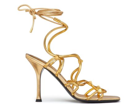 Valentino Garavani Rockstud Net Lace-Up Sandals Supply