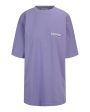 Balenciaga Womens Large Fit Embroidered T-Shirt Cheap