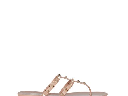 Valentino Garavani Rockstud Jelly Thong Sandals on Sale