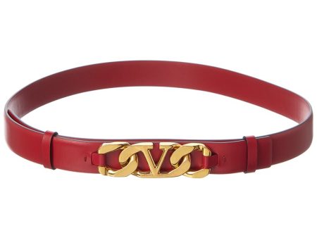 Valentino Vlogo Chain Leather Belt Hot on Sale