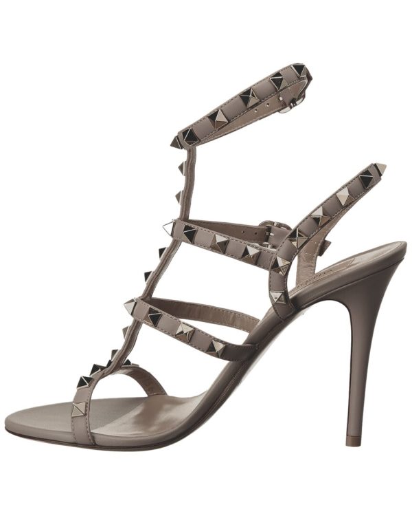 Valentino Rockstud Caged 100 Leather Sandal Online