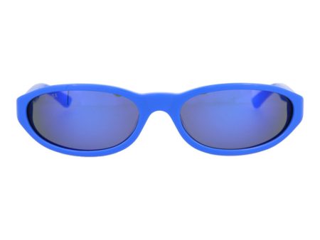 Balenciaga Unisex Round Oval Blue Blue Blue Fashion Designer Eyewear Online Sale