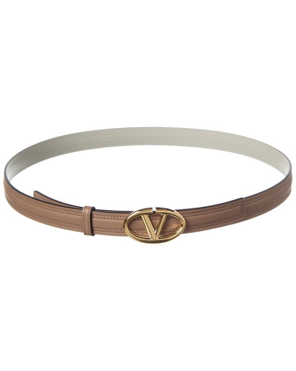 Valentino Vlogo Signature 20Mm Leather Belt Fashion