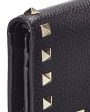 Valentino Rockstud Grainy Leather Card Holder Supply