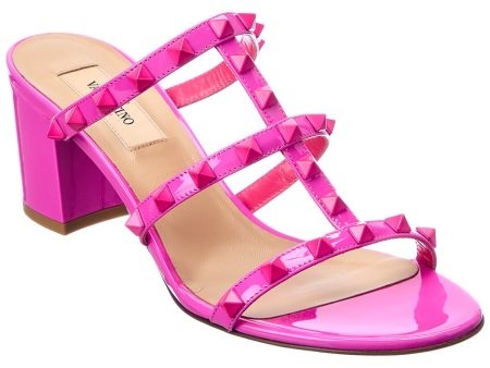 Valentino Rockstud Caged 60 Patent Sandal Online