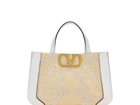 Valentino Garavani V Logo Signature Top Handle Tote Bag Sale