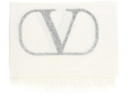 Valentino Womens Ivory Scarf For Cheap