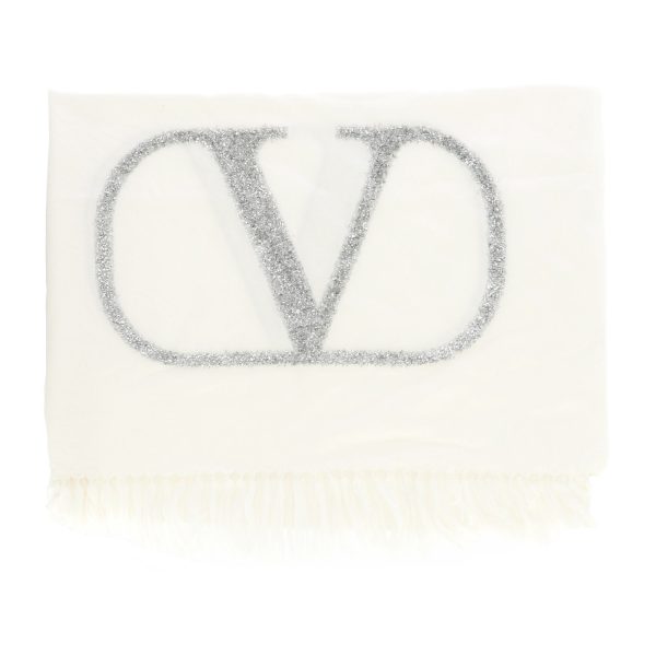 Valentino Womens Ivory Scarf For Cheap