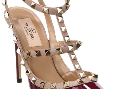 Valentino Rockstud Caged 100 Patent Pump on Sale