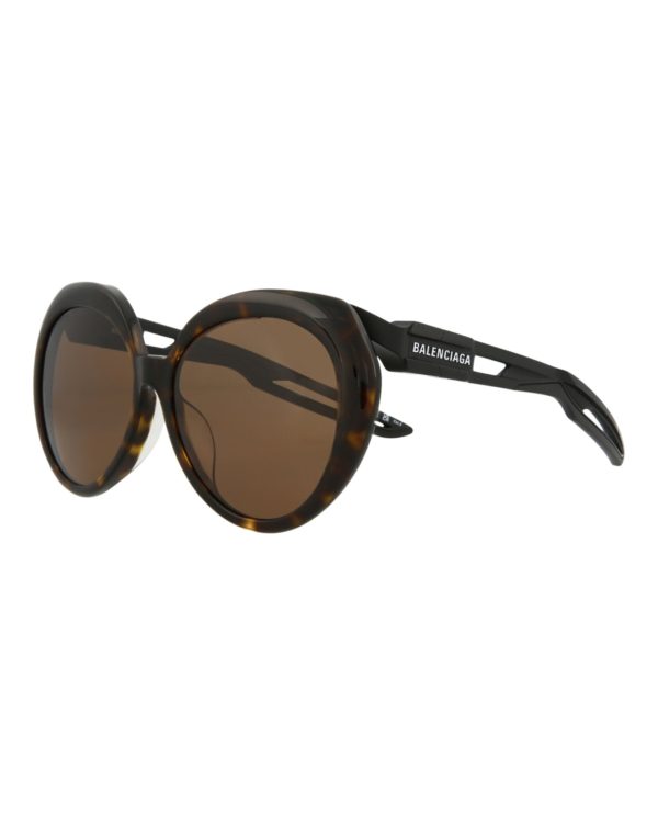 Balenciaga Womens Round Oval Havana Black Brown Fashion Designer Eyewear Online Sale