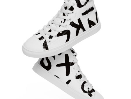 Alpha-KING Men’s high top canvas shoes Online