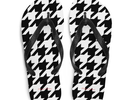 Vibe Houndstooth Flip-Flops Online Hot Sale